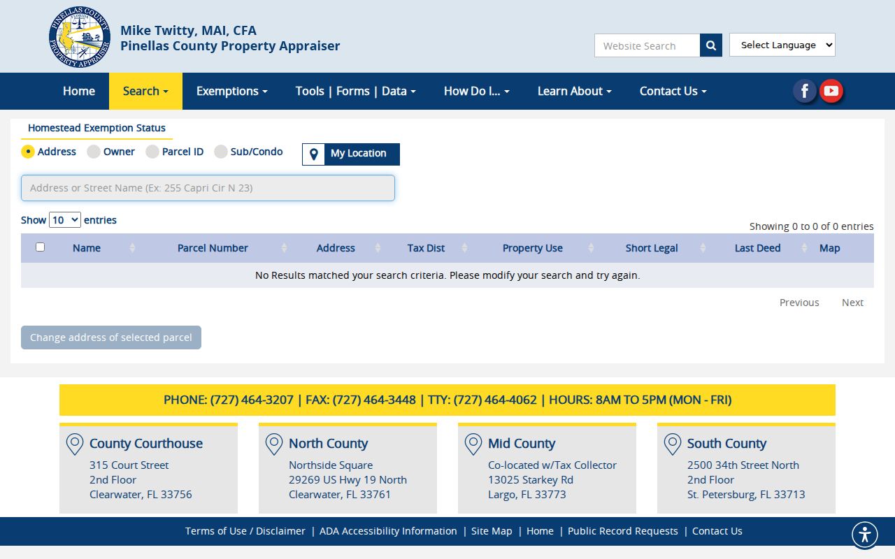 Pinellas County residents directory property owner search